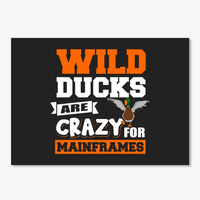 WILD DUCKS ARE CRAZY FOR MAINFRAMES