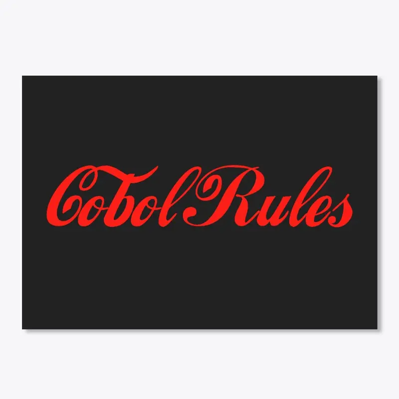 Cobol Rules: Red Type